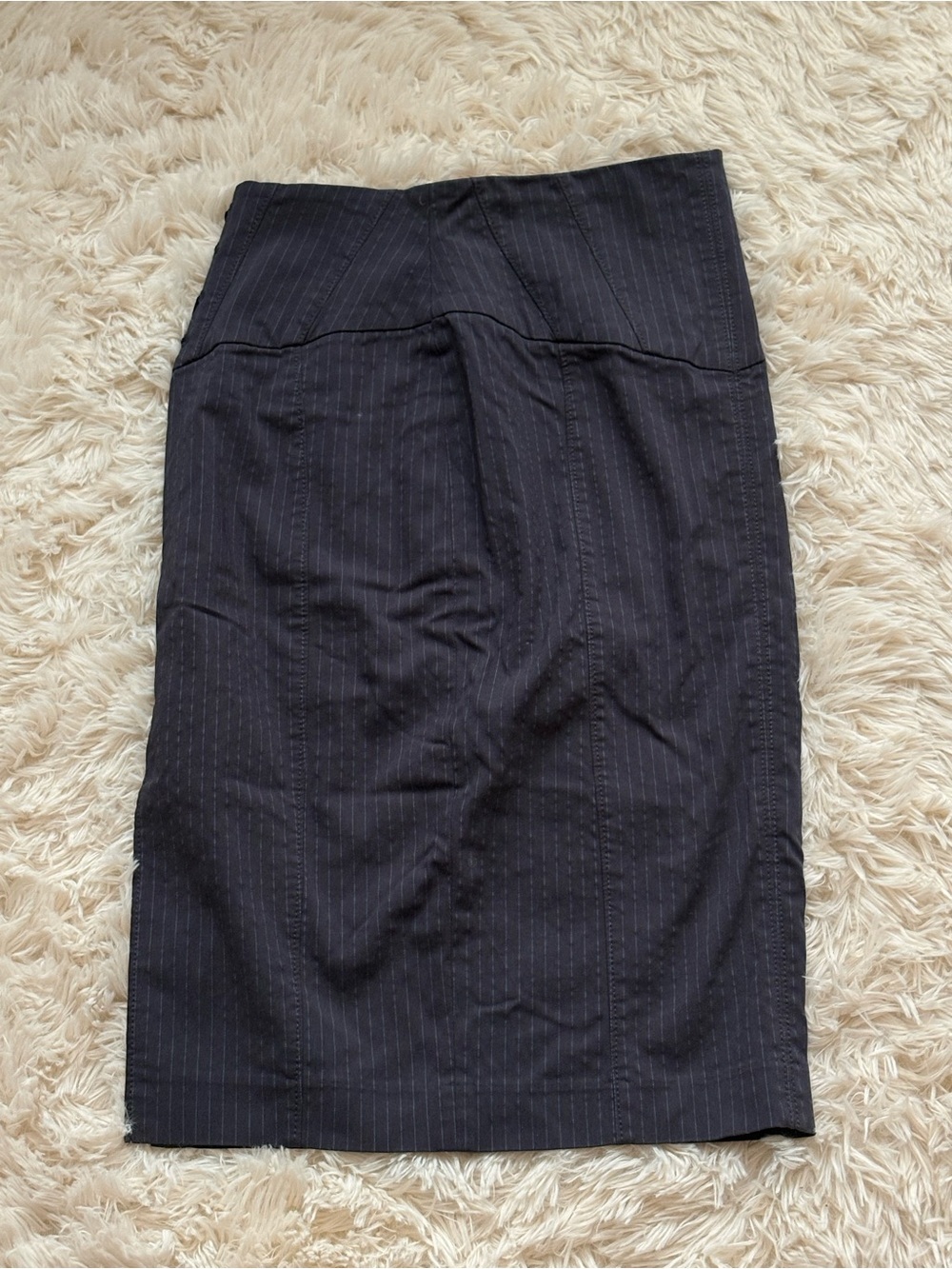3/$20 H&M Dark Grey Pinstripe High-Waist Pencil Skirt